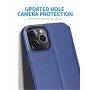 X-Level kožna flip futrola sa stalkom za iPhone 12 / 12 Pro - plavo