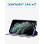 X-Level kožna flip futrola sa stalkom za iPhone 12 / 12 Pro - zeleno