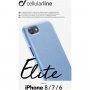 Cellularline Elite maskica od PU kože za iPhone 6 / 7 / 8 / SE (2020/2022) - Svijetloplav