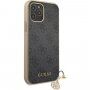 Guess 4G Charms maskica za iPhone 12 Pro Max - sivi