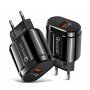 Adapter za brzo punjenje 18W QC 3.0 za stalak za bežično punjenje - crni