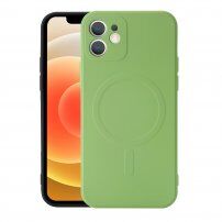 Silikonska maskica s magnetskim prstenom za iPhone 12 - svjetlo zeleni