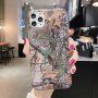 Maskica od meke plastike s maskirnim uzorkom za iPhone 12 mini - otpalo lišće