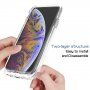 Otporna prozirna dvobojna prozirna futrola za iPhone XS Max - crno