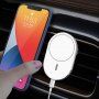 Magnetski držač za ventilacijsku rešetku za automobil s bežičnim punjenjem MagSafe  za iPhone - bijeli