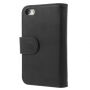 Kožna futrola s odjeljkom za kartice za Apple iPhone 5 / 5S / SE (2016) - crna