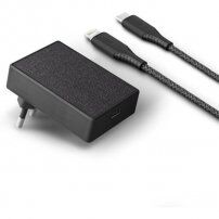Uniq Votre Slim Kit 18 W punjač s portom USB-C (PD) + lightning kabel za iPhone / iPad - crna