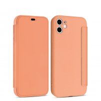 Flip futrola s džepom za karticu za iPhone 11 - narančasto