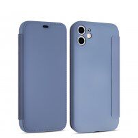 Flip futrola s džepom za karticu za iPhone 11 Pro - plavo-siva