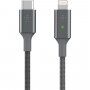 Belkin Boost Charge LED opleteni kabel s USB-C / Lightning konektorima - 1,2m - srebrni