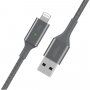 BELKIN Boost Charge LED opleteni kabel za podatke i punjenje s USB-A 2.0 / Lightning za iPhone / iPad / iPod / AirPods - 1,2 m - srebrni