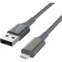 BELKIN Boost Charge LED opleteni kabel za podatke i punjenje s USB-A 2.0 / Lightning za iPhone / iPad / iPod / AirPods - 1,2 m - srebrni