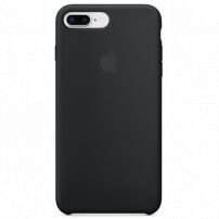 Original silikonska maskica za Apple iPhone 8 Plus / 7 Plus - crna