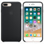 Original silikonska maskica za Apple iPhone 8 Plus / 7 Plus - crna