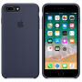 Original silikonska maskica za Apple iPhone 8 Plus / 7 Plus - ponoćno plava