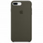 Original kožna futrola za Apple iPhone 8 Plus / 7 Plus - tamno maslinasti