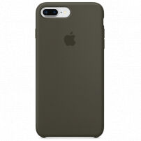 Original kožna futrola za Apple iPhone 8 Plus / 7 Plus - tamno maslinasti