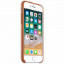 Original kožna futrola za Apple iPhone 8 / 7 - smeđa boja sedla
