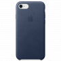 Original kožna futrola za Apple iPhone 8 / 7 - ponoćno plava