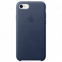 Original kožna futrola za Apple iPhone 8 / 7 - ponoćno plava