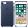 Original kožna futrola za Apple iPhone 8 / 7 - ponoćno plava