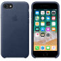 Original kožna futrola za Apple iPhone 8 / 7 - ponoćno plava
