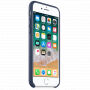 Original kožna futrola za Apple iPhone 8 / 7 - ponoćno plava