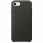 Original kožna futrola za Apple iPhone 8 / 7 - ugljen siva