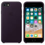 Original kožna futrola za Apple iPhone 8 / 7 - Ljubičasto