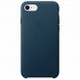 Original kožna futrola za Apple iPhone 8 / 7 - svemirski plava