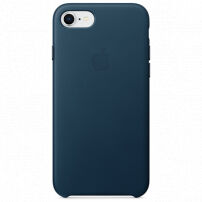 Original kožna futrola za Apple iPhone 8 / 7 - svemirski plava