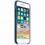 Original kožna futrola za Apple iPhone 8 / 7 - svemirski plava