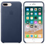 Original kožna futrola za Apple iPhone 8 Plus / 7 Plus - ponoćno plava