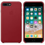 Original kožna futrola za Apple iPhone 8 Plus / 7 Plus - crvena