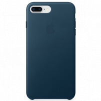 Original kožna futrola za Apple iPhone 8 Plus / 7 Plus - svemirski plava