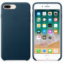 Original kožna futrola za Apple iPhone 8 Plus / 7 Plus - svemirski plava