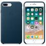 Original kožna futrola za Apple iPhone 8 Plus / 7 Plus - svemirski plava