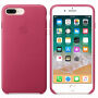Original kožna futrola za Apple iPhone 8 Plus / 7 Plus - fuksija