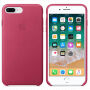 Original kožna futrola za Apple iPhone 8 Plus / 7 Plus - fuksija
