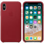 Original kožna futrola za Apple iPhone XS / iPhone X - crvena