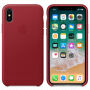 Original kožna futrola za Apple iPhone XS / iPhone X - crvena