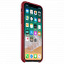 Original kožna futrola za Apple iPhone XS / iPhone X - crvena