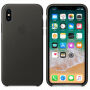 Original Apple kožna futrola za iPhone X / XS - ugljen siva