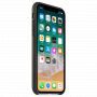 Original Apple kožna futrola za iPhone X / XS - ugljen siva