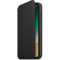 Original kožna futrola Folio za Apple iPhone XS / iPhone X - crna