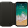 Original kožna futrola Folio za Apple iPhone XS / iPhone X - crna