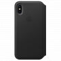 Original kožna futrola Folio za Apple iPhone XS / iPhone X - crna