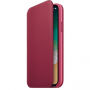 Original kožna futrola Folio za Apple iPhone XS / iPhone X - malina