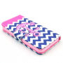 Futrola s magnetskim klipom za Apple iPhone 5C - Zig - zag uzorak sa sidrom