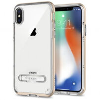 Spigen zaštitna maskica s magnetnim držačem za Apple iPhone XS / iPhone X - zlatna